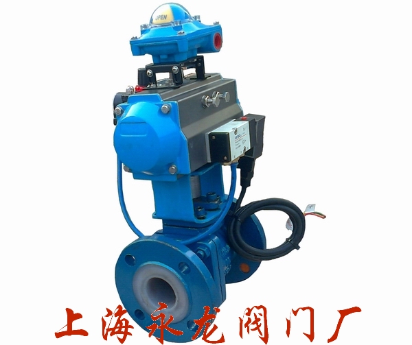 气动衬氟切断球阀